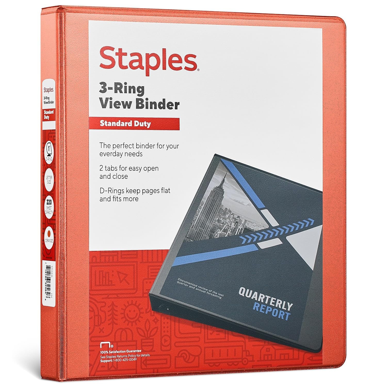 Amazon.com : Staples 82654 Standard 1-Inch 3-Ring View